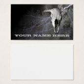 COW SKULL AND LIGHTNING (Front & Back)