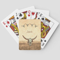 Cow Skull Brown Western Rustic Country Style