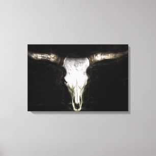 Cow Skull Canvas Print