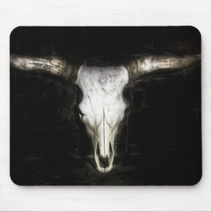 Cow Skull Mouse Pad