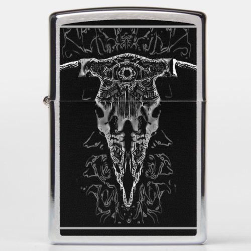 Cow Skull Mystic Zippo Lighter