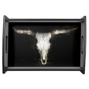 Cow Skull Serving Tray
