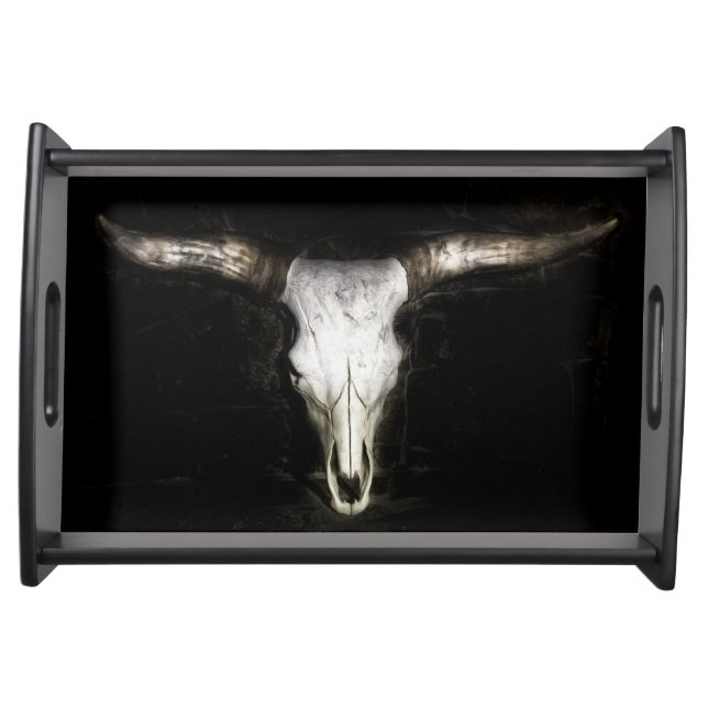 Cow Skull Serving Tray (Front)