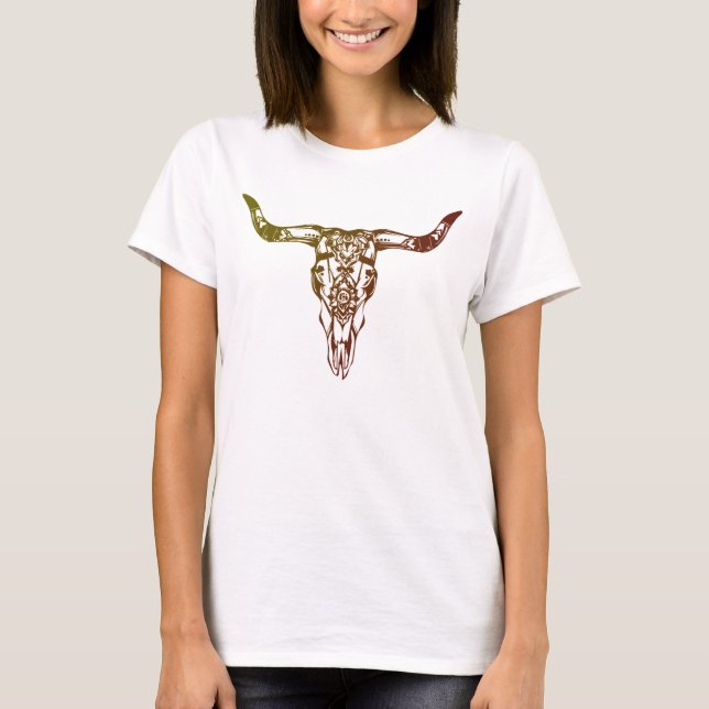 cow skull T-Shirt (Front)