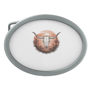 Cow Skull western cowgirl cowboy rodeo  Belt Buckle