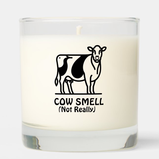 Cow smell funny scented candle (Front)