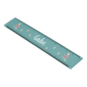Cow soccer player kid 12 inches ruler
