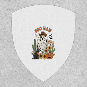 Cow Spot Ghost Western-Funny Halloween Patch