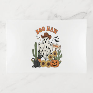 Cow Spot Ghost Western-Funny Halloween Trinket Tray