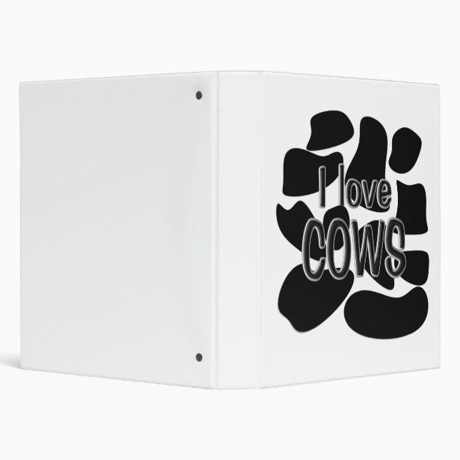 Cow Spots 3 Ring Binder (Background)