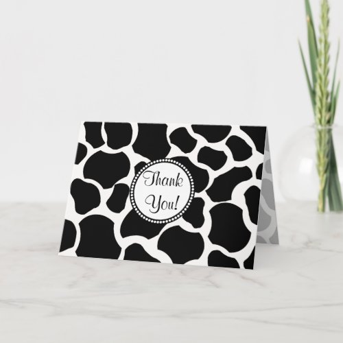 Cow Spots All Ocassion Thank You Note