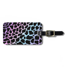 Cow Spots Animal Print Multicolour Luggage Tags