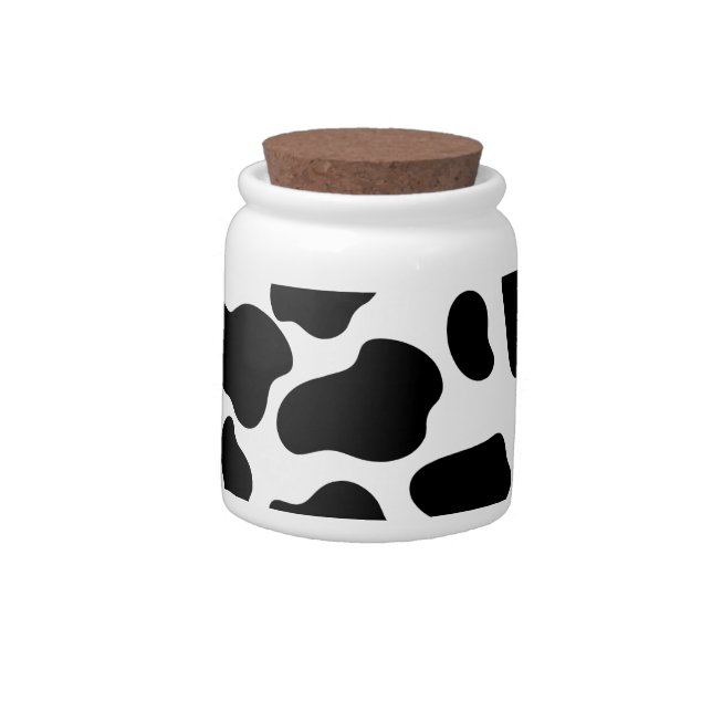 Cow Spots Candy Jar (Left)