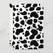 Cow Spots Pattern Black and White Animal Print (Front/Back)