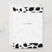 Cow Spots Pattern Black and White Animal Print (Back)