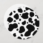 Cow Spots Pattern Black and White Animal Print (Front/Back)