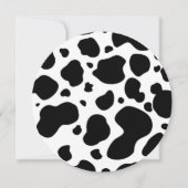Cow Spots Pattern Black and White Animal Print (Front)