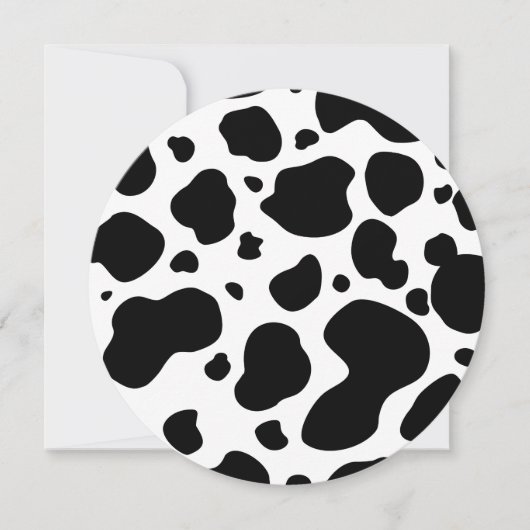 Cow Spots Pattern Black and White Animal Print (Front)