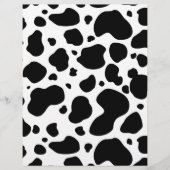 Cow Spots Pattern Black and White Animal Print (Front)