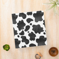 Cow Spots Pattern Black and White Animal Print