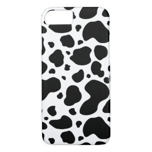 Cow Spots Pattern Black and White Animal Print iPhone 8/7 Case