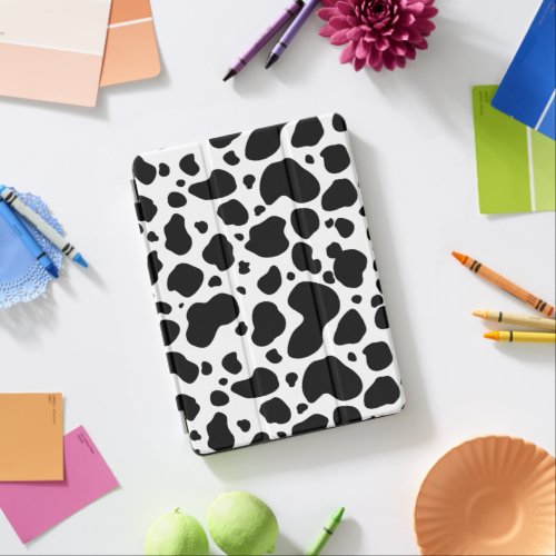 Cow Spots Pattern Black and White Animal Print iPad Pro Cover