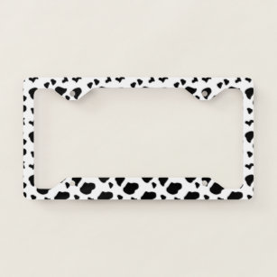 Graphics and More Blank Cow Pattern License Plate Frame 