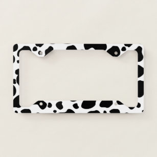 cheetah print license plate frame