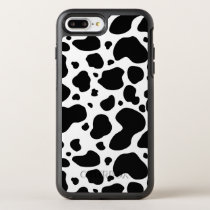 Cow Spots Pattern Black and White Animal Print OtterBox Symmetry iPhone 8 Plus/7 Plus Case