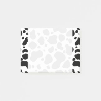 Cow Spots Pattern Black and White Animal Print Post-it Notes