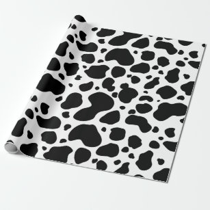 Cow spots pattern wrapping paper, animal print