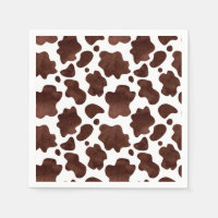 Cow Spots Pattern Brown and White Animal Print