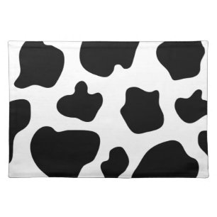 Cow spots pattern placemats Funny animal print