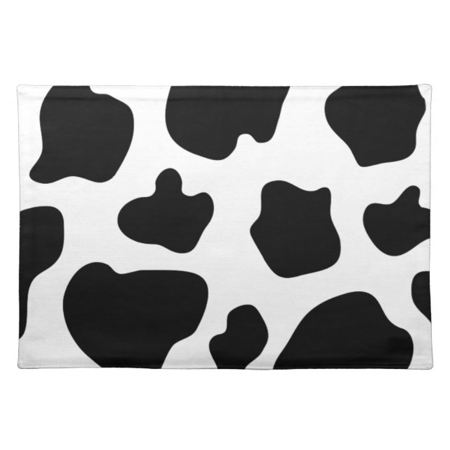 Cow spots pattern placemats | Funny animal print (Front)
