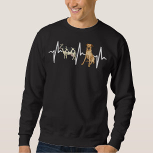 Cow Spotted Chinook Heartbeat Dog Sweatshirt