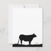 Cow standing resolutely on a dike, with copy space (Front)