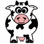 Cow Statuette<br><div class="desc">Cute Cow on sculptures, magnets, key chains, ornaments and pins.</div>
