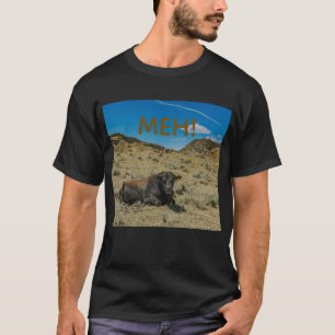 COW STEER   cow says MEH no moo on the farm T-Shirt