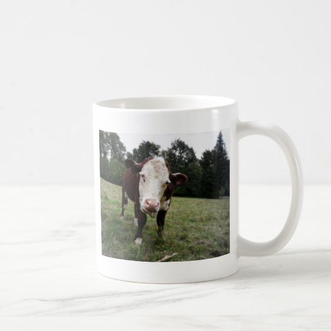 Cow Sticking Out Tongue Coffee Mug (Right)