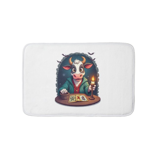 Cow Tarot of Terror Bath Mat (Front)