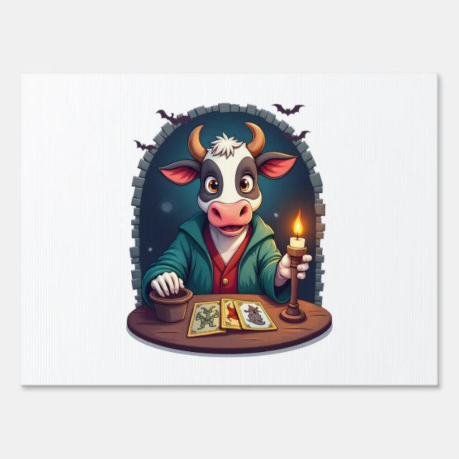 Cow Tarot of Terror Sign (Front)