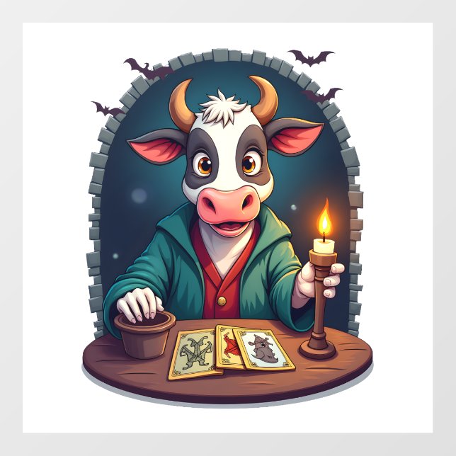 Cow Tarot of Terror Wall Decal (Front)