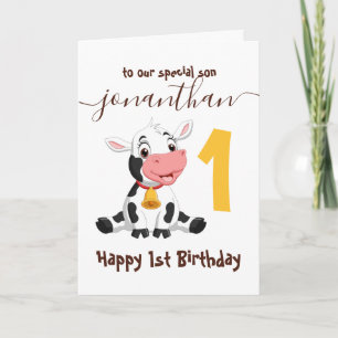 Cow-tastic 1st Birthday! Card
