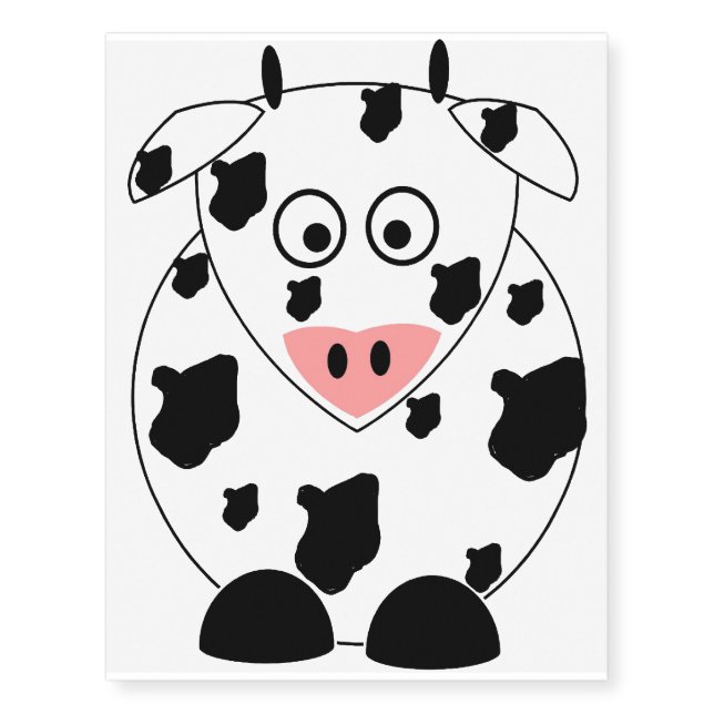 Cow Temporary Tattoo (Front)