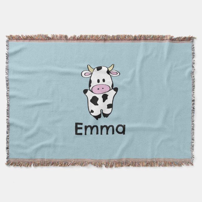 Cow Throw Blanket (Front)