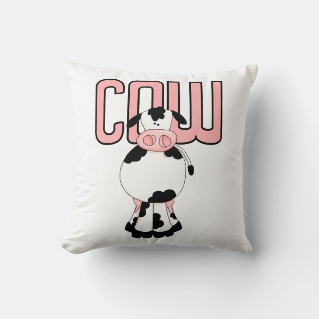 COW THROW PILLOW (Front)