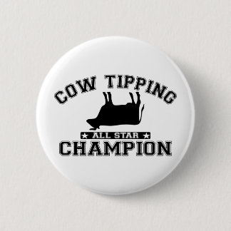 Cow Tipping All Star Champion Pinback Button