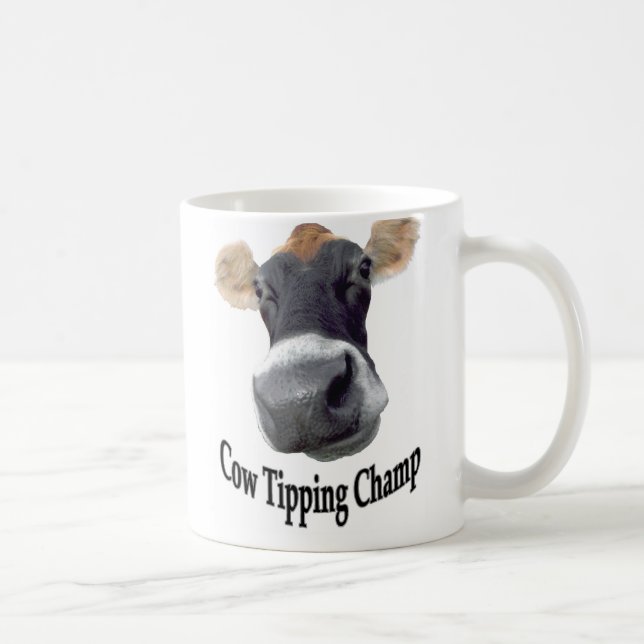Cow Tipping Champ Coffee Mug (Right)