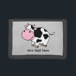Cow Tri-fold Wallet<br><div class="desc">A cute cow cartoon.</div>