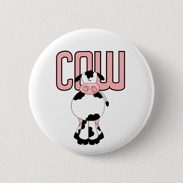 Cow Tshirts and Gifts Button (Front)